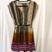 Anthropologie Dresses | Anthropologie Charlie Jade Silk Dress | Color: Black/Purple | Size: Sp