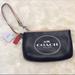 Coach Bags | New Coach Logo Black Leather Bag 7.25 X 4.75 | Color: Black | Size: Small