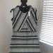 Kate Spade Dresses | Kate Spade Women's Blk/Gr Striped Back Shift Dress | Color: Black/Gray | Size: 8