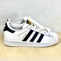 Adidas Shoes | Adidas Shoes White Youth Size 1.5 Originals Superstar C77394 Shell Toe | Color: Black/White | Size: 1.5b