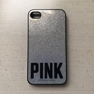 Pink Victoria's Secret Accessories | Victoria’s Secret Pink Iphone 4/4s Plastic Case | Color: Black/Silver | Size: Iphone 4/4s