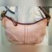 Coach Bags | Coach Suede Shoulder Bag In A Pale Pink In Great Used Condition! | Color: Pink | Size: Os