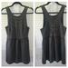 Madewell Dresses | Madewell Black White Stripe Fit Flare Skater Zip Back Sleeveless Dress Pockets | Color: Black/White | Size: L
