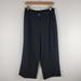 J. Crew Pants & Jumpsuits | J.Crew Pull On Crepe High Waist Wide Leg Cropped Thick Cuff Trouser Pants | Color: Black | Size: 10