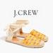 J. Crew Shoes | Nib J.Crew Floral Bohemian Canvas Ankle-Wrap Espadrille Sandals - Size 7.5 | Color: Pink/Yellow | Size: 8