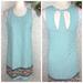 Anthropologie Dresses | Anthropologie Skies Are Blue Tunic Dress | Xs | Color: Blue/Pink | Size: Xs