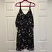 Torrid Dresses | Euc Torrid Size 4 Black Floral Cold Shoulder Tank Dress | Color: Black/Purple | Size: 4x