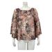 Anthropologie Tops | Akemi + Kin Anthropologie Womens Juno Floral Top Size Small Pink Rose 3/4 Sleeve | Color: Pink | Size: S