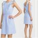 J. Crew Dresses | J. Crew Ruffle Sleeveless Linen Cotton Dress Sz 6 Blue White Stripes | Color: Blue/White | Size: 6