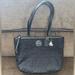 Coach Bags | Coach Tote Handbag Black Quilted Logo Nylon Authentic Logo Hang Tag | Color: Black | Size: Os