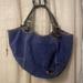 Dooney & Bourke Bags | Dooney And Bourke Women Blue Suede Large Shoulder Satchel Handbag | Color: Blue | Size: Os