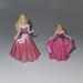 Disney Toys | 2 Disney Princess Sleeping Beauty Aurora Figures Toy Lot Pink Dress Cake Topper | Color: Pink/Yellow | Size: Osg