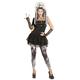 "GOTHIC PUNK" (dress, leggings, headpiece, gloves) - (L)