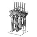 Flatware Sets Cutlery Set for 24pcs, Stainless Steel Cutlery 24 Piece Set, Cutlery Cutlery Set, Cutlery Rack Gift Set, Serving 6 People