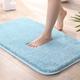 AILZCFX Non Slip Bath Mat, Super Soft Absorbent Bath Mats for Bathroom, 1.2in Thickened Fluffy Microfibre Bathroom Mats, Shower Mats Machine Washable,Blue,50x80cm