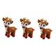 TOYANDONA 3pcs Christmas Plush Toy Babies Toys Plush Deer Reindeer Toys Toy Toys for Deer Toy Goblincore Room Decor Gift The Gift Pp Cotton Child Animal Accessories