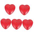 Abaodam 5pcs 30 mailbox Logger Gift Heart-shaped voice recording button module plastic Record Messages For Toy recorder recording box player heart shaped Sound recorder