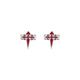 Cencibel Smart Casual Cross of Santiago Cufflinks, one size, Rhodium, No Gemstone