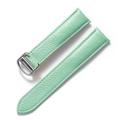 LQXHZ Men's And Women's Leather Straps Folding Buckle Strap, (Color : Light blue, Size : 20mm)