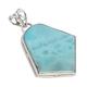 SILCASA Larimar Fancy Handmade Pendant 925 Silver Jewellery Necklace for Wicca Witchcraft Reiki Healing