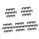 Ciieeo 50 Pcs Furniture Clip Sofa Fasteners Clips Outdoor Furniture Rattan Couch Connector Couch Patio Furniture Garden Sofa Wicker Sofa Clips Patio Couch Rattan Sofa Chair Plastic Module