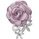 Wrist Corsage Boutonniere Wrist Flower Ladies Cloth Art Pearl Fabric Flower Brooch Pin Women Cardigan Shirt Shawl Coat Lapel Jewelry Accessory(Color:4) (25)