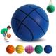 TLTAQZTT Silent Basketball | 2024 New Handleshh Silent Basketball Dribbling Indoor | Hush Handle Foam Training Ball | Quiet Bounce No Noise Basketball (Color : Blue, Size : No.5)