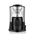 EPIZYN coffee machine 1/2 Cup 220V Household Drip Coffee Maker Automatic Coffee Machine Mini Teapot Portable cafe Maker With Cup Office coffee maker (Color : 1 Cup Silver 220V)