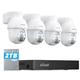 ieGeek PoE Security CCTV Camera Systems, 8 Channel 4K H.265 NVR with 2TB, 4x 5MP Home IP Camera with Automatic Tracking, AI Human Detection PTZ Control, 2 Way-Audio, Color Night Vision, Remote Access