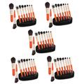 MAGICLULU 45 Pcs Makeup Brush Eyebrow Brush Facial Brush Body Scrubber Mini Makeup Bag Liquid Foundation Brush for Face Cosmetic Ear Piercing Kit Powder Brush Travel Wooden Handle The Face