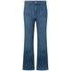 Slim-fit-Jeans PEPE JEANS "Jeans SLIM FIT FLARE UHW RETRO" Gr. 32, Länge 34, blau (blue rigid d) Damen Jeans Röhrenjeans