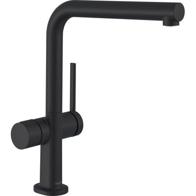 Küchenarmatur HANSGROHE "Talis M54", schwarz (mattschwarz), H:296cm T:25,6cm, Armaturen, 270 Geräteabsperrventil 1 Strah