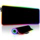 Titanwolf - RGB Gaming Mauspad - LED Schreibtischunterlage - 800x300 mm - XXL Mousepad - LED Multi Color - 11 Beleuchtungs-Modi - 7 LED Farben Plus 4 Effektmodi - abwaschbar - Schwarz