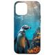 Hülle für iPhone 12 Pro Max Pinguin Schwimmen Unterwasser Ozean Korallen Tierszene