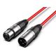 Audibax Silver Cable XLR Macho-XLR Hembra 30 Metros Rojo