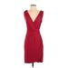 Tommy Bahama Casual Dress - Sheath: Burgundy Solid Dresses - New - Women's Size Small