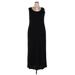 DKNY Casual Dress - Maxi: Black Solid Dresses - Women's Size 3X