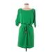 Jessica Simpson Casual Dress - Mini: Green Solid Dresses - Women's Size Medium