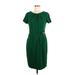 Ellen Tracy Casual Dress: Green Dresses - Women's Size 6 Petite