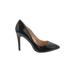 Jessica Simpson Heels: Pumps Stilleto Cocktail Party Black Print Shoes - Women's Size 7 1/2 - Pointed Toe