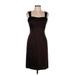 Calvin Klein Casual Dress - Slip dress: Brown Solid Dresses - Women's Size 6