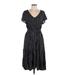 Torrid Casual Dress - Midi: Black Chevron/Herringbone Dresses - Women's Size Large Plus