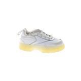 Reebok Sneakers: Athletic Platform Casual White Color Block Shoes - Kids Girl's Size 4