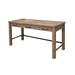 Benjara Umey Solid Wood Desk Wood/Metal in Brown | 31.5 H x 59.5 W x 23.25 D in | Wayfair BM312224