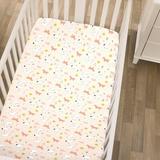 Carter's® Sunny Farms Fitted Crib Sheet in White/Brown | 24 W x 5 D in | Wayfair 6719745P