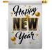 Ornament Collection Happy New Year 2-Sided Polyester 40 x 28 in. House Flag in Gray | 40 H x 28 W in | Wayfair OC-NE-H-192295-IP-BO-D-US20-OC