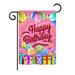 The Holiday Aisle® Lear Celebrate Happy Birthday Special Occasion 2-Sided Polyester 19 x 13 in. Garden Flag in Pink | 18.5 H x 13 W in | Wayfair