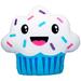 Smillows Cupcake - Gourmet Scented Stuffed Plush Pillows - Accent, Throw, Decorative Pillows - Room Decor in Black/Blue/White | Wayfair SMLBG01