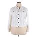 Eddie Bauer Denim Jacket: White Jackets & Outerwear - Women's Size 2X-Large