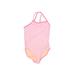 Old Navy One Piece Swimsuit: Pink Polka Dots Sporting & Activewear - Kids Girl's Size Medium